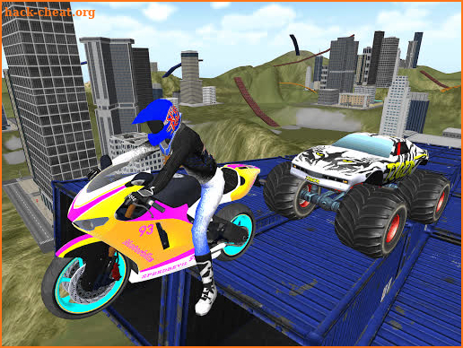 Motorcycle Arcade Game Simulation screenshot
