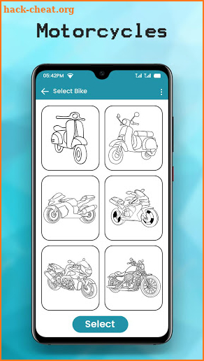 Motorcycle Coloring Pages screenshot