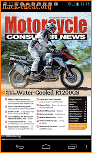 Motorcycle Consumer News screenshot
