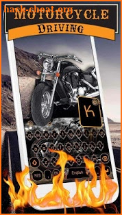 Motorcycle Driving Keyboard Theme screenshot