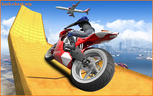 Motorcycle Impossible Ramp Mega stunts: 3D tracks screenshot