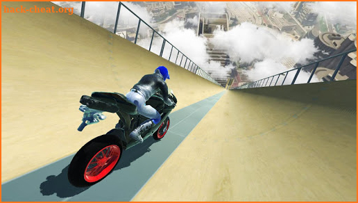 Motorcycle Impossible Ramp Mega stunts: 3D tracks screenshot