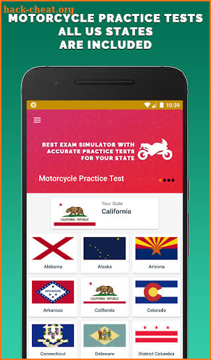 Motorcycle Practice Test 2020 screenshot