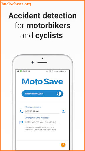 Motorcycle safety MotoSave screenshot