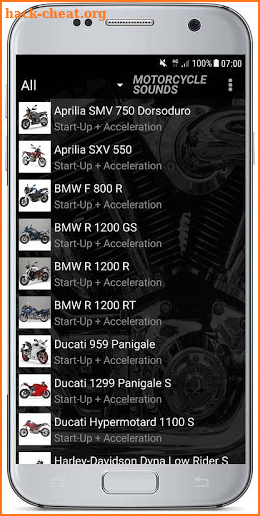 MOTORCYCLE SOUNDS screenshot