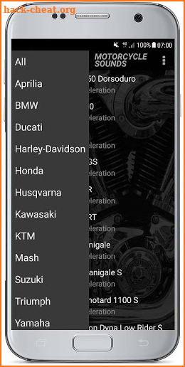 MOTORCYCLE SOUNDS screenshot