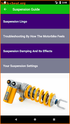 Motorcycle Suspension and Tyre Pocket Book screenshot