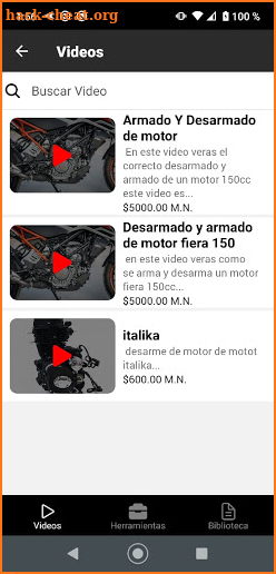 Motores a 4 Tiempos screenshot