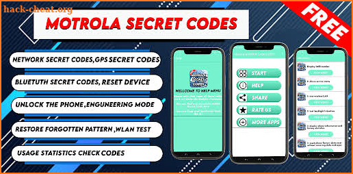 Motorola Secret Codes/Secret Codes of Motorola screenshot