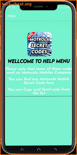 Motorola Secret Codes/Secret Codes of Motorola screenshot
