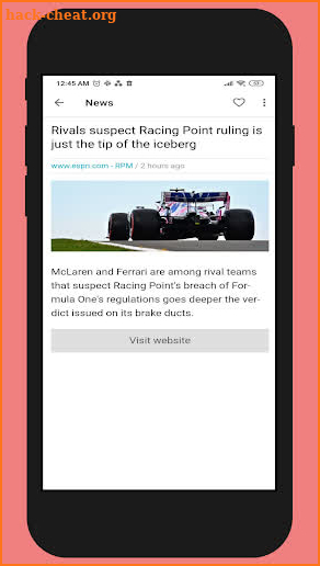Motorsports news 365 screenshot