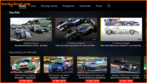 Motorsport.tv for Android TV screenshot