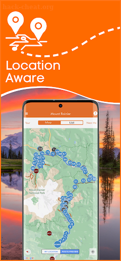 Mount Rainier GPS Tour Guide screenshot