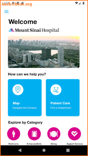 Mount Sinai Hospital Map screenshot