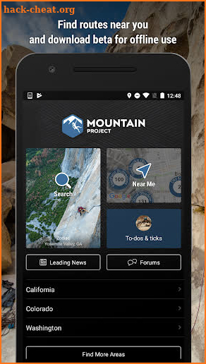 Mountain Project screenshot