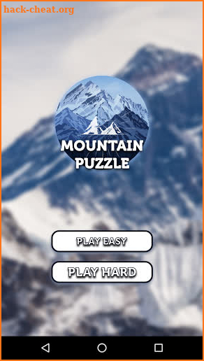 Mountain puzzle screenshot