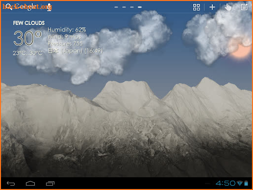 Mountain View Weather LWP screenshot