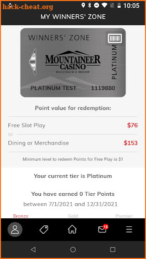 Mountaineer Casino screenshot