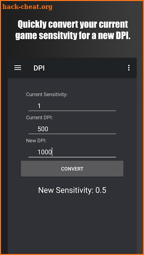 Mouse Conversion Pro screenshot