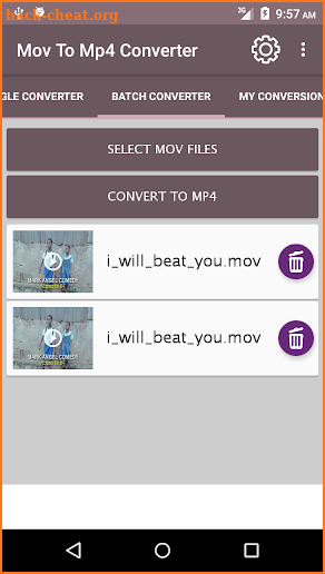 Mov To Mp4 Converter screenshot