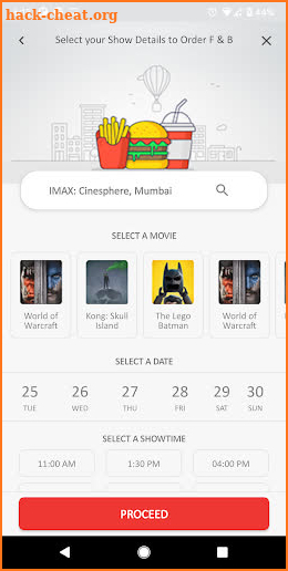 Movie-dash movie booking app screenshot