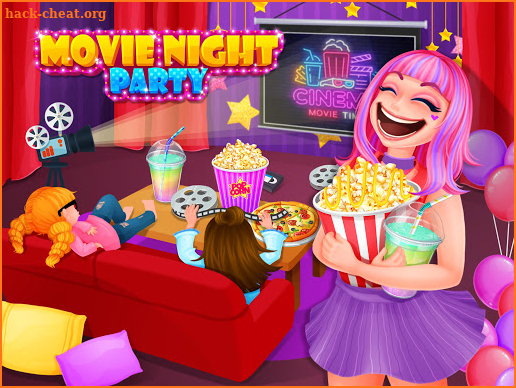 Movie Night Party  - Yummy Pizza, Soda & Popcorn screenshot