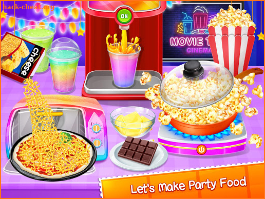 Movie Night Party  - Yummy Pizza, Soda & Popcorn screenshot