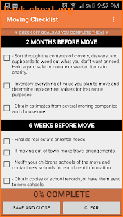 Moving Checklist (PRO) screenshot