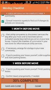 Moving Checklist (PRO) screenshot