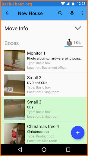 Moving Organizer Pro screenshot