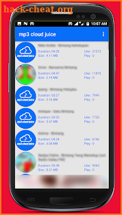 mp3 cloud juice screenshot