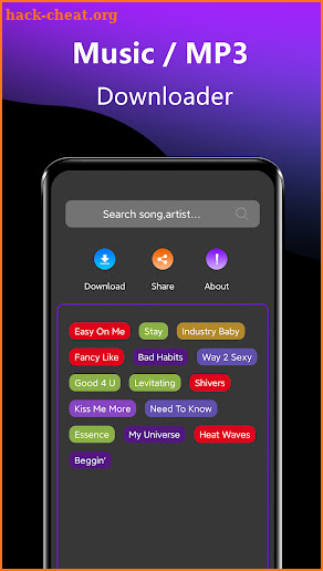 MP3 music downloader & player screenshot