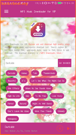 MP3 Music Downloader For VIP screenshot