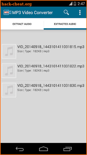 MP3 Video Converter - Extract music from videos screenshot