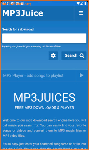 MP3Juice - Free MP3 Search & Player screenshot