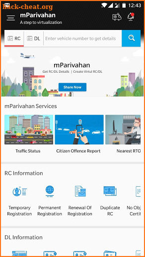 mParivahan screenshot