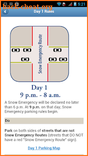 Mpls Snow Emergency Rules screenshot