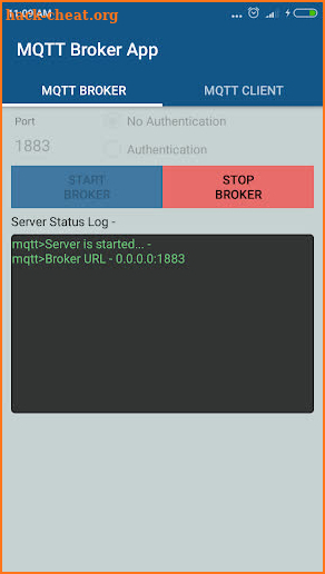 Mqtt Broker App screenshot