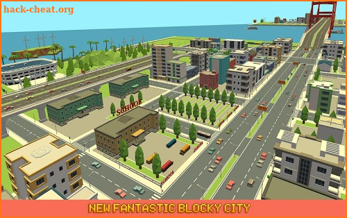 Mr. Blocky City Bus SIM screenshot