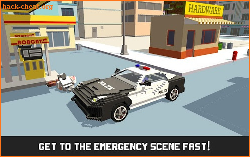 Mr. Blocky Emergency Car Craft screenshot