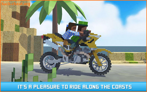 Mr. Blocky Moto Bike Driver SIM screenshot