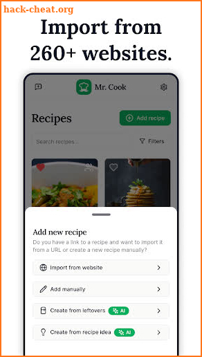 Mr. Cook - Recipe Manager screenshot