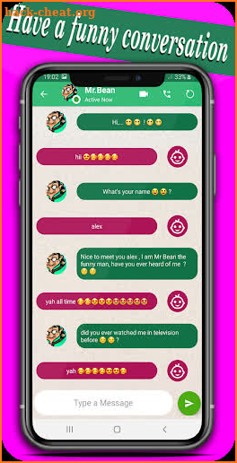 mr funny video call and chat simulation and game screenshot