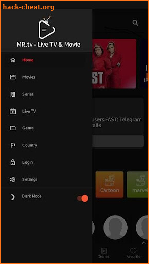 MR TV App screenshot