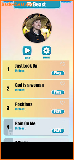 MrBeast Music Tiles Game screenshot