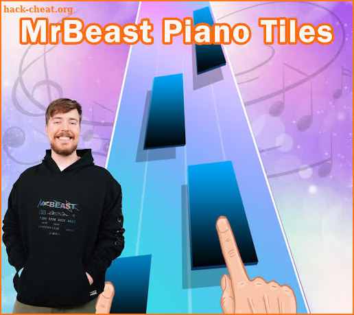 MrBeast piano Tiles Challenge screenshot