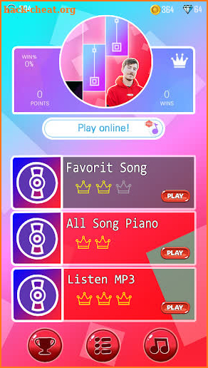 MrBeast Piano Tiles Game screenshot