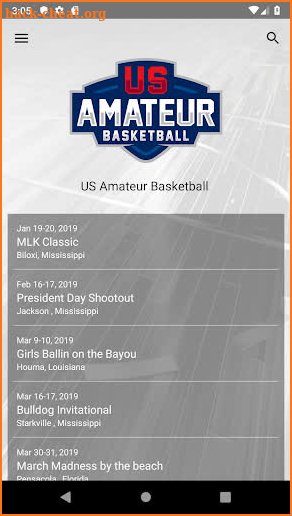 MS & LA US Amateur Basketball screenshot