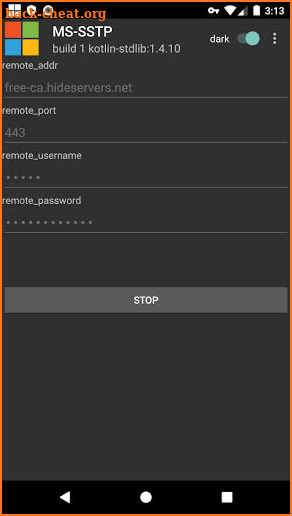 MS-SSTP VPN screenshot
