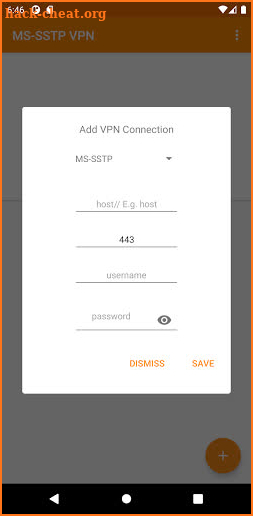 MS-SSTP VPN App screenshot